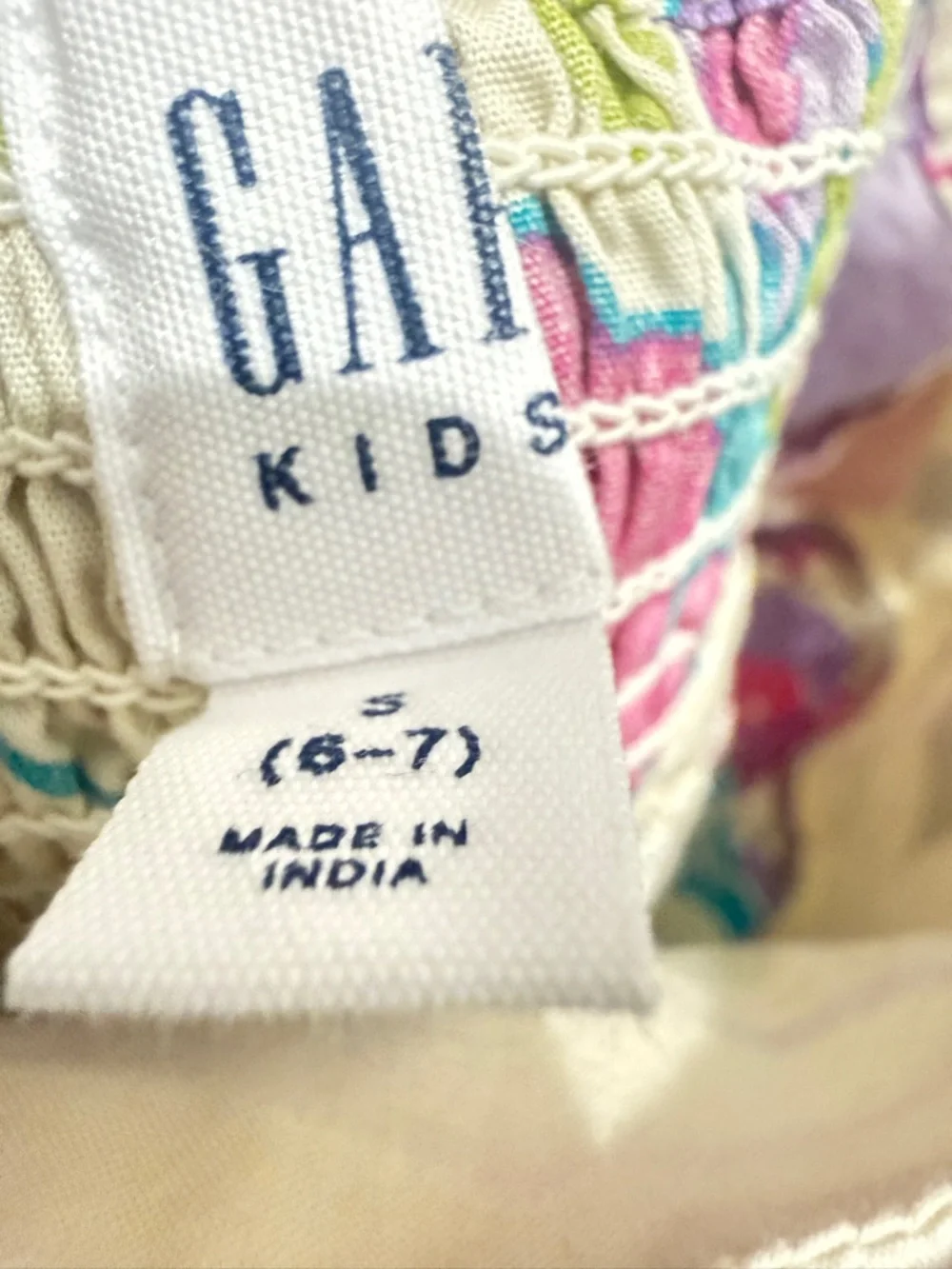 GAP Kids Multicolor Floral Smocked Top